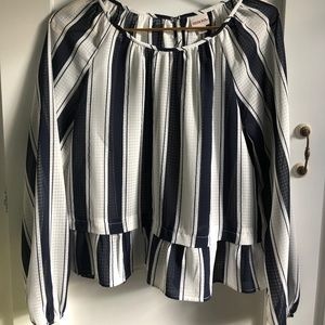 Merona striped blouse